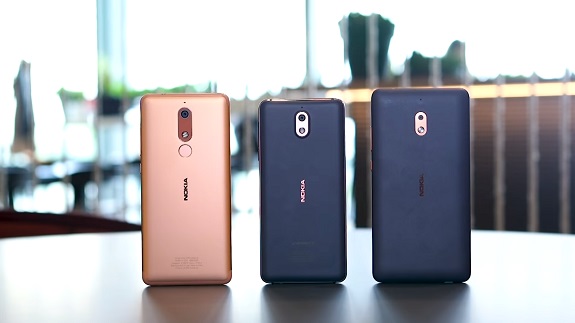 Presented are Nokia 5.1, Nokia 3.1 and Nokia 2.1