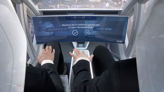 The first test of a flying taxi in Germany
