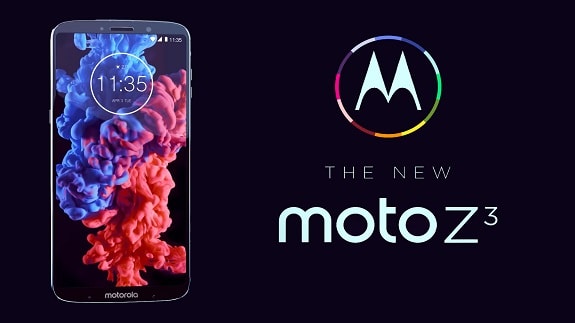 New from Motorola, smartphone Moto Z3