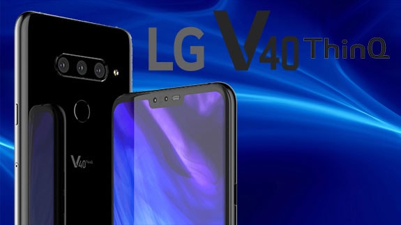 LG V40 ThinQ flagship with 5 cameras and stereo speakers