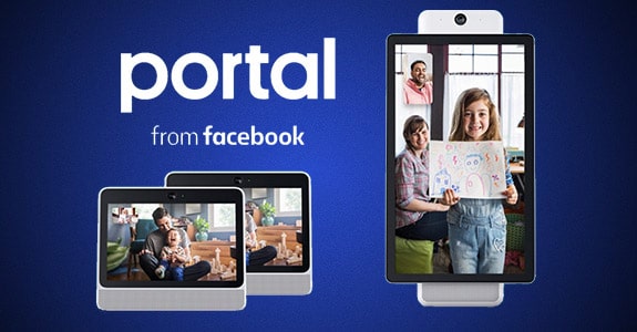 Portal and Portal Plus, compact speakers for video calls