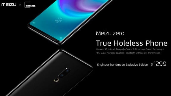Meizu company in search of funds for the production of Meizu Zero