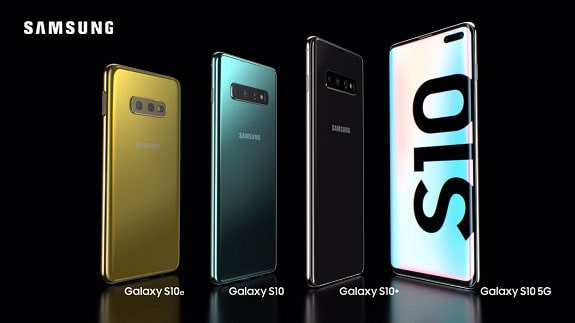 Samsung Galaxy S10 - a line of top flagships