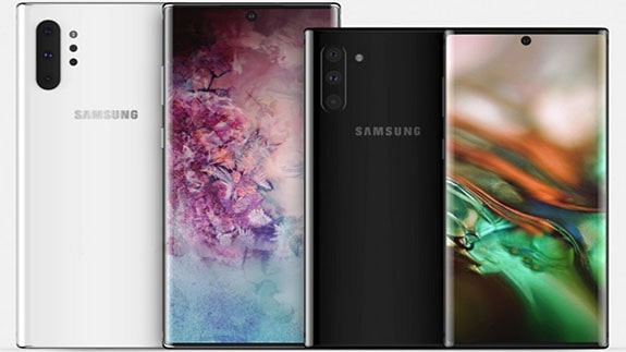 Shown model Samsung Galaxy Note 10 Pro
