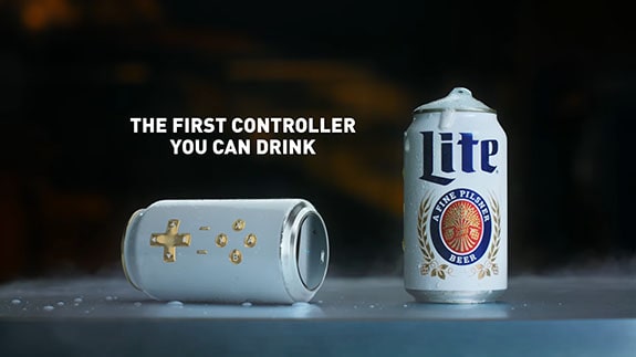 Miller Lite Cantroller - controller, which you can drink