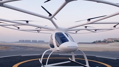 The world's first flying taxi was introduced in Germany