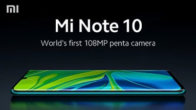 Announcement of Xiaomi Mi Note 10 and Mi Note 10 Pro For the global market